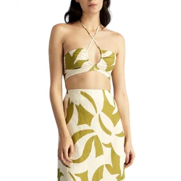 NEW CALA DE LA CRUZ bari top in gammipistacchio - Picture 1 of 4